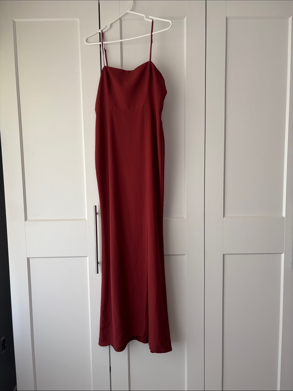 Park & Fifth Spaghetti Strap Maxi Dress in Terracotta
